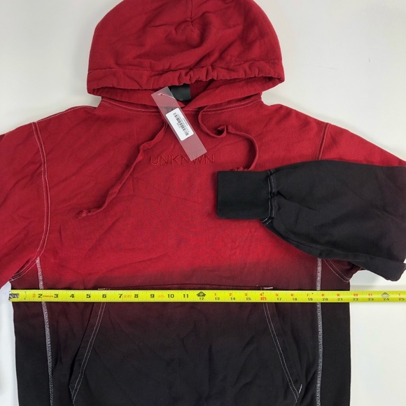 New Unknwn Sport Red Tie Dye Jacket Men Size S-L - Picture 10 of 12